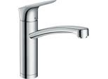 hansgrohe Logis 160 Küchenarmatur 71833000 chrom, Vorfenstermontage, schwenkbarer Auslauf