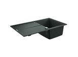 Grohe K400 Komposit-Einbauspüle 31640AT0 860x500mm, 1 Becken mit Abtropffläche, granit grau
