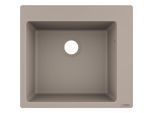 hansgrohe Einbauspüle 43312380 560 x 510 mm, 1 Hauptbecken, Hahnloch vordefiniert, betongrau