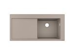 hansgrohe Einbauspüle 43314380 1050 x 510 mm, 1 Hauptbecken rechts, Abtropffläche, betongrau