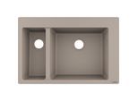 hansgrohe Einbauspüle 43315380 770 x 510 mm, 1 Haupt- und Zusatzbecken, betongrau
