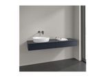 Villeroy und Boch Antao Waschtisch-Unterschrank K15150HG 160x19x50cm, Hahnlochbohrung, Waschbeckenplattenfarbe Lack, midnight blue matt lacquer