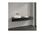 Villeroy und Boch Antao Waschtisch-Unterschrank K15150PD 160x19x50cm, Hahnlochbohrung, Waschbeckenplattenfarbe Lack, black matt lacquer