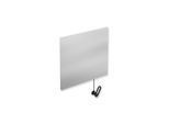Hewi Kippspiegel 801.01.10090 600x540x6mm, mit Halter/Griff, tiefschwarz