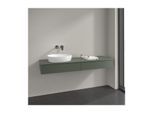 Villeroy und Boch Antao Waschtisch-Unterschrank L15050HL 160x19x50cm, Hahnlochbohrung, Waschbeckenplattenfarbe Lack, leaf green matt lacquer