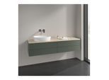 Villeroy und Boch Antao Waschtisch-Unterschrank K26113HL 160x36x50cm, Waschbeckenplattenfarbe botticino, leaf green matt lacquer