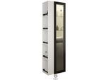 Burgbad Yumo Hochschrank HSKG050LF3193 176x32x50cm, links, Weiß Hochglanz