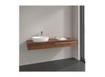 Villeroy und Boch Antao Waschtisch-Unterschrank L15052HM 160x19x50cm, Hahnlochbohrung, Waschbeckenplattenfarbe warm walnut, warm walnut