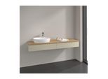Villeroy und Boch Antao Waschtisch-Unterschrank K15151HJ 160x19x50cm, Hahnlochbohrung, Waschbeckenplattenfarbe honey oak, silk grey matt lacquer
