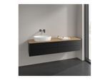 Villeroy und Boch Antao Waschtisch-Unterschrank L26111PD 160x36x50cm, Waschbeckenplattenfarbe honey oak, black matt lacquer, mit Beleuchtung