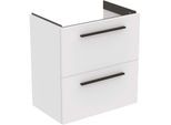 Ideal Standard i.life S Waschtischunterschrank T5293DU 2 Auszüge, 60 x 37,5 x 63 cm, weiß matt
