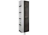 Burgbad Yumo Hochschrank HSKF050RF3193 176x32x50cm, rechts, Weiß Hochglanz