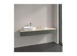 Villeroy und Boch Antao Waschtisch-Unterschrank K15153HL 160x19x50cm, Hahnlochbohrung, Waschbeckenplattenfarbe botticino, leaf green matt lacquer