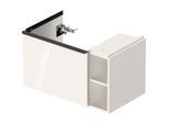 Duravit D-Neo Waschtisch-Unterschrank DE425802222 78,4 x 45,2 cm, Weiß Hochglanz, wandhängend, 1 Auszug, Regalelement seitlich