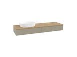Villeroy & Boch Antao Waschtischunterschrank 1600x190x500mm L15011HK mit Beleuchtung FK/AP: HK/1