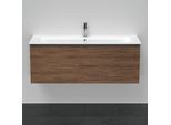 Duravit D-Neo Waschtisch-Unterschrank DE426402121 121 x 46,2 cm, Nussbaum Dunkel, wandhängend, 1 Auszug