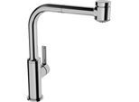 Hansa Küchenarmatur Hansaronda 55231103 chrom, Niederdruck, Auslauf 221mm, Geschirrbrause