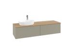 Villeroy & Boch Antao Waschtischunterschrank 1600x360x500mm K37151HK mit Struktur FK/AP: HK/1