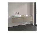Villeroy und Boch Antao Waschtisch-Unterschrank K37010HK 160x36x50cm, Waschbeckenplattenfarbe Lack, stone grey matt lacquer