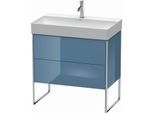 Duravit XSquare Waschtisch-Unterschrank XS444304747 78,4x49,1x46cm, 2 Auszüge, Stone Blue hochglanz