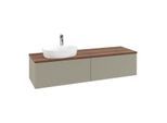 Villeroy & Boch Antao Waschtischunterschrank 1600x360x500mm K37152HK mit Struktur FK/AP: HK/2