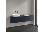 Villeroy und Boch Antao Waschtisch-Unterschrank K26110HG 160x36x50cm, Waschbeckenplattenfarbe Lack, midnight blue matt lacquer