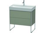 Duravit XSquare Waschtisch-Unterschrank XS444309292 78,4x49,1x46cm, 2 Auszüge, Steingrau seidenmatt