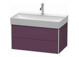 Duravit XSquare Waschtisch-Unterschrank XS416209494 78,4x39,7x46cm, 2 Schubkästen, Aubergine seidenmatt