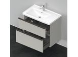 Duravit D-Neo Waschtisch-Unterschrank DE435700707 78,4 x 45,2 cm, Betongrau Matt, wandhängend, 1 Schubkasten, 1 Auszug