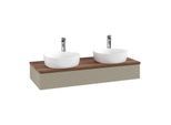 Villeroy & Boch Antao Waschtischunterschrank 1200x190x500mm L13152HK mit Beleuchtung mit Struktur FK/AP: HK/2