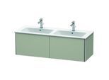 Duravit XSquare Waschtisch-Unterschrank XS407506060 128x40x47,8cm, 2 Auszüge, Taupe seidenmatt