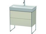 Duravit XSquare Waschtisch-Unterschrank XS444309191 78,4x49,1x46cm, 2 Auszüge, Taupe