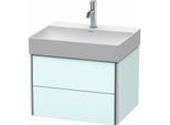 Duravit XSquare Waschtisch-Unterschrank XS416100909 58,4x39,7x46cm, 2 Schubkästen, Lichtblau matt