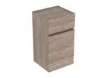 Geberit Renova Plan Seitenschrank 501921JR1 39x70x36cm, 1 Tür, 1 Schublade, nussbaum, Folie strukturiert