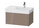 Duravit XSquare Waschtisch-Unterschrank XS406208686 78,4x39,7x46cm, 1 Auszug, cappuccino hochglanz