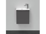 Duravit D-Neo Waschtisch-Unterschrank DE4259R4949 41 x 27,4 cm, Graphit Matt, wandhängend, 1 Türe, rechts