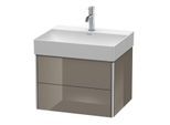 Duravit XSquare Waschtisch-Unterschrank XS416108989 58,4x39,7x46cm, 2 Schubkästen, Flannel Grey hochglanz
