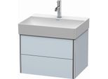 Duravit XSquare Waschtisch-Unterschrank XS416109797 58,4x39,7x46cm, 2 Schubkästen, Lichtblau seidenmatt