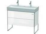 Duravit XSquare Waschtisch-Unterschrank XS444402222 98,4x49,1x46cm, 2 Auszüge, weiß hochglanz