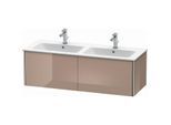 Duravit XSquare Waschtisch-Unterschrank XS407508686 128x40x47,8cm, 2 Auszüge, cappuccino hochglanz