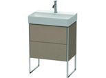 Duravit XSquare Waschtisch-Unterschrank XS445307575 58,4x49,1x39cm, 2 Auszüge, Leinen