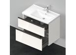 Duravit D-Neo Waschtisch-Unterschrank DE435802222 78,4 x 45,2 cm, Weiß Hochglanz, wandhängend, 1 Schubkasten, 1 Auszug