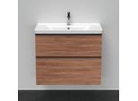 Duravit D-Neo Waschtisch-Unterschrank DE435507979 78,4 x 45,2 cm, Nussbaum Natur, wandhängend, 1 Schubkasten, 1 Auszug