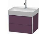 Duravit XSquare Waschtisch-Unterschrank XS416109494 58,4x39,7x46cm, 2 Schubkästen, Aubergine seidenmatt