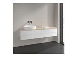 Villeroy und Boch Antao Waschtisch-Unterschrank L26113MT 160x36x50cm, Waschbeckenplattenfarbe botticino, white matt lacquer, mit Beleuchtung
