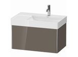 Duravit XSquare Waschtisch-Unterschrank XS406208989 78,4x39,7x46cm, 1 Auszug, Flannel Grey hochglanz
