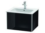 Duravit XSquare Waschtisch-Unterschrank XS407104040 61x40x47,8cm, 1 Auszug, schwarz hochglanz
