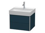 Duravit XSquare Waschtisch-Unterschrank XS416109898 58,4x39,7x46cm, 2 Schubkästen, Nachtblau seidenmatt