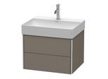 Duravit XSquare Waschtisch-Unterschrank XS416109090 58,4x39,7x46cm, 2 Schubkästen, Flannel Grey seidenmatt