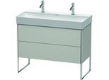 Duravit XSquare Waschtisch-Unterschrank XS444400707 98,4x49,1x46cm, 2 Auszüge, Betongrau matt